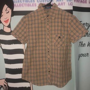 Vintage Burberry button shirt top - small 38